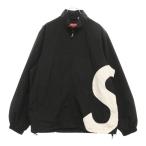 SUPREME シュプリーム 19SS S Logo Track Jacket Sロゴ トラックナイロンジャケット ブラック/ホワイト