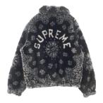 SUPREME シュプリーム 21SS Bandana Faux Fur Bomber Jacket ペイズリー フェイクファー ボンバージャケット ブルゾン ブラック