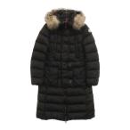 モンクレール 15AW GENEVRIETTE ジュヌブリエッテ ファーフード ジップアップ ダウンジャケット コート レディース A20934982025 ブラック