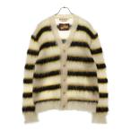 MARNI マルニ 22AW MOHAIR AND WOOL BLEND CARDIGAN モヘアニット ボーダーカーディガン マルチカラー CDMG0051Q3 UFU116