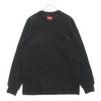 SUPREME シュプリーム L/S Pocket Tee 長袖ポケットTシャツ クルーネックカットソー ブラック