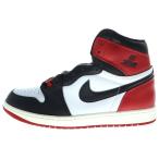 ナイキ AIR JORDAN 1 RETRO HIGH OG エアジョーダン1 レトロ OG ブラックトゥ/つま黒 ハイカットスニーカー US11/29cm DZ5485-106