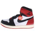 ナイキ AIR JORDAN 1 エアジョーダン1 レトロ OG ブラックトゥ/つま黒 ハイカットスニーカー US9.5/27.5cm DZ5485-106