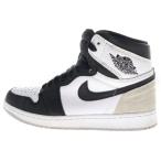ナイキ AIR JORDAN 1 HIGH OG Bleached Coral エアジョーダン 1 ブリーチドコーラル ハイカットスニーカー グレー US9.5/27.5cm 555088-108