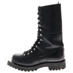 ジョンローレンスサリバン 20SS Metal toe combat boots メタルスクエアトゥ レザー コンバットブーツ ブラック 10 JLS-07-05