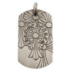 CHROME HEARTS クロムハーツ D TAG LRG GOD BLESS ゴッドブレスドッグタグ ラージドッグタグネックレストップ シルバー