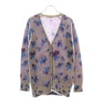 BALENCIAGA バレンシアガ 総柄 モヘアニット カーディガン ホワイト レディース 273086