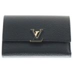 LOUIS VUITTON ルイヴィトン ポルトフォイユ・カプシーヌ コンパクトウォレット 三つ折り財布 ブラック/ピンク レディース M62157