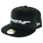 SUPREME シュプリーム 24SS ×NEW ERA Futura Cap ニューエラ フーチュラ ロゴ刺繍 6パネル ベースボールキャップ 帽子 ブラック