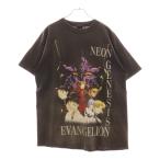 セントマイケル 24SS ×エヴァンゲリオン プリント半袖クルーネックTシャツ 半袖カットソー チャコールグレー SM-YS8-0000-C24