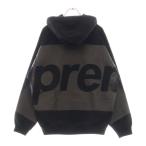 SUPREME シュプリーム 21SS Big Logo hooded Sweatshirt ビッグロゴプリント スウェットプルオーバーパーカー ブラック
