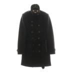 BURBERRY バーバリー ウール ダブルブレスト ピーコート ブラック レディース 3965631