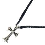 CHROME HEARTS クロムハーツ CH CRS SMLスモールCHクロス BC ボロチップブレイド ネックレス シルバー BCA220
