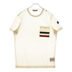 モンクレール 18SS MAGLIA T-SHIRT マグリア トリコロールポケット クルーネック 半袖Tシャツ カットソー ホワイト D10918038600 89179