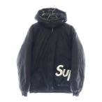 SUPREME シュプリーム 16AW Sideline Side Logo Parka サイドライン サイド ロゴ パーカー ナイロン フーデッドジャケット ブラック