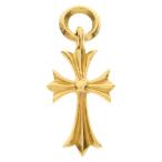 CHROME HEARTS クロムハーツ 22K TINY CH CROSS タイニーCHクロス ペンダントトップ ゴールド BCA051