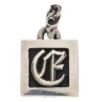 クロムハーツ FRAMED LETTER BLOCK フレームド レターブロック E アルファベットチャーム ネックレストップ ペンダント シルバー
