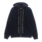 SUPREME シュプリーム 19SS Topline Zip Up Sweatshirt トップライン ジップアップ スウェットシャツ パーカー フーディ ブラック