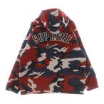 シュプリーム 22SS × NIKE Corduroy Hooded Jacket アーチロゴ コーディロイ フーデッド ジャケット レッド/ブラック/パープル DM1775-689