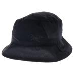 ARC'TERYX アークテリクス Aerios Bucket Hat エアリオス ロゴプリント ナイロン バケットハット ブラック X000007767