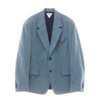 BOTTEGA VENETA ボッテガヴェネタ 2B ナイロン ノッチドラペル テーラードジャケット エメラルドグリーン 635034 VKJ60