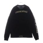 CHROME HEARTS クロムハーツ LS U CL-2 SCRL LBL/CH SCROLL LABEL スクロールラベル スリーブロゴポケット長袖Tシャツ ブラック