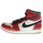ナイキ AIR JORDAN 1 エアジョーダン ワン ロスト & ファウンド シカゴ ハイカットスニーカー レッド US9/27cm DZ5485-612