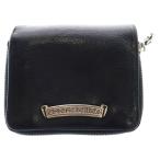 CHROME HEARTS クロムハーツ SQ ZIP BILL スクエアジップビル レザーウォレット 財布 ブラック BCA376