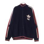 KITH キス ×adidas Football Knit FullZip アディダス フットボール ジップアップ ドライバーズ ニットセーター ネイビー JF3231