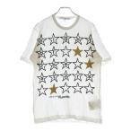 コムデギャルソン PARFUMS NIGHT OF THE STARS TEE パルファム ナイトオブザスターズ 星総柄プリントTシャツ 半袖クルーネック ホワイト