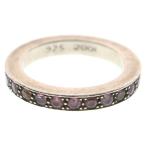 ショッピングクロムハーツ CHROME HEARTS クロムハーツ 3mm SPACER AFTER P SAP 3mmスペーサー アフター パヴェ ピンクサファイア リング シルバー