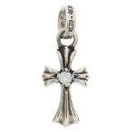 CHROME HEARTS クロムハーツ CRS BBYFAT DMND ベイビーファットクロス 両面1ダイヤ ペンダントトップ シルバー BCA238