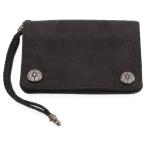 CHROME HEARTS クロムハーツ 2ZIP 2ジップ クロスボールボタンナイロンウォレット 財布 ブラック