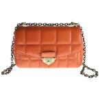 ショッピングオンラインコース MICHAEL KORS マイケルコース 21AW SOHO ソーホー キルティングレザー チェーン ショルダーバッグ オレンジ レディース 30F1A1SL3L