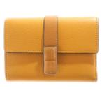 LOEWE ロエベ バーティカル レザーウォレット スモール 三つ折り財布 ソフトグレインカーフ ブラウン レディース 262039 C660S86X01