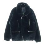 WACKO MARIA ワコマリア 22AW FUR DOUBLE RIDERS JACKET ボールジップ ダブル ライダース ファー ジャケット ブラック 22FW-WMO-BL02
