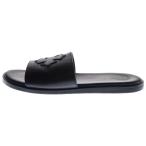 CHROME HEARTS クロムハーツ CH SLIDE LEATHER CHプラスパッチレザーサンダル ブラック