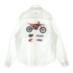 SUPREME シュプリーム 19AW Honda Fox Racing Work Shirt ホンダ フォックス レーシング ロングスリーブ 長袖ワークシャツ ホワイト