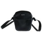 SUPREME シュプリーム 23AW Leather Shoulder Bag ボックスロゴ刺繍 レザー ショルダー バッグ ブラック