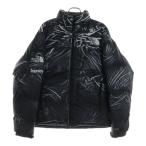 シュプリーム 23SS ×Printed Nuptse Jacket ノースフェイス プリンテッド ヌプシ ダウンジャケット ブラック ND02300I