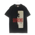 シュプリーム 17AW Scarface Split Tee スカーフェイス スプリット フロントプリント クルーネック 半袖Tシャツ カットソー ブラック