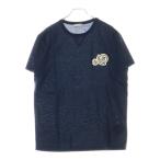 MONCLER モンクレール 20AW MAGLIA T-SHIRT マグリア フロントワッペン 半袖 カットソー Tシャツ ネイビー F20918C78100 8390Y