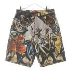 シュプリーム 25SS Ernie Barnes Baggy Short Dance アーニーバーンズ ダンス クラシックロゴ デニム バギーショーツ ハーフパンツ