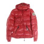 MONCLER モンクレール BERENGERE ベレンジェール ロゴワッペン フーデット ダウンジャケット レッド 49394 60 68950 レディース