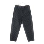 BLACK COMME des GARCONS ブラックコムデギャルソン 20SS AD2019 ドッキングデザイン ストライプ イージーパンツ ブラック 1E-P013