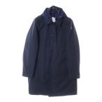 MONCLER モンクレール 16SS REYNAUD GIUBBOTTO レイノルド フーデッド ステンカラーコート ネイビー B10914210085 57540