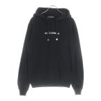 DOLCE & GABBANA ドルチェアンドガッバーナ フロントロゴ刺繍 コットン スウェット プルオーバーパーカー ブラック G9JQ3T