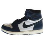 ナイキ AIR JORDAN 1 エア ジョーダン1 レトロ ミッドナイト ハイカットスニーカー ネイビー US9.5/27.5cm DZ5485-401