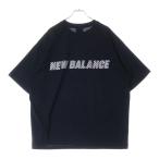 ショッピングreflection New Balance ニューバランス REFLECTION LOGO TEE リフレクション ロゴ クルーネック 半袖Tシャツ カットソー ブラック AMT45005