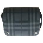 ショッピングバーバリー BURBERRY バーバリー ノバチェック レザー切り替え PVCショルダーバッグ ブラック 8005165